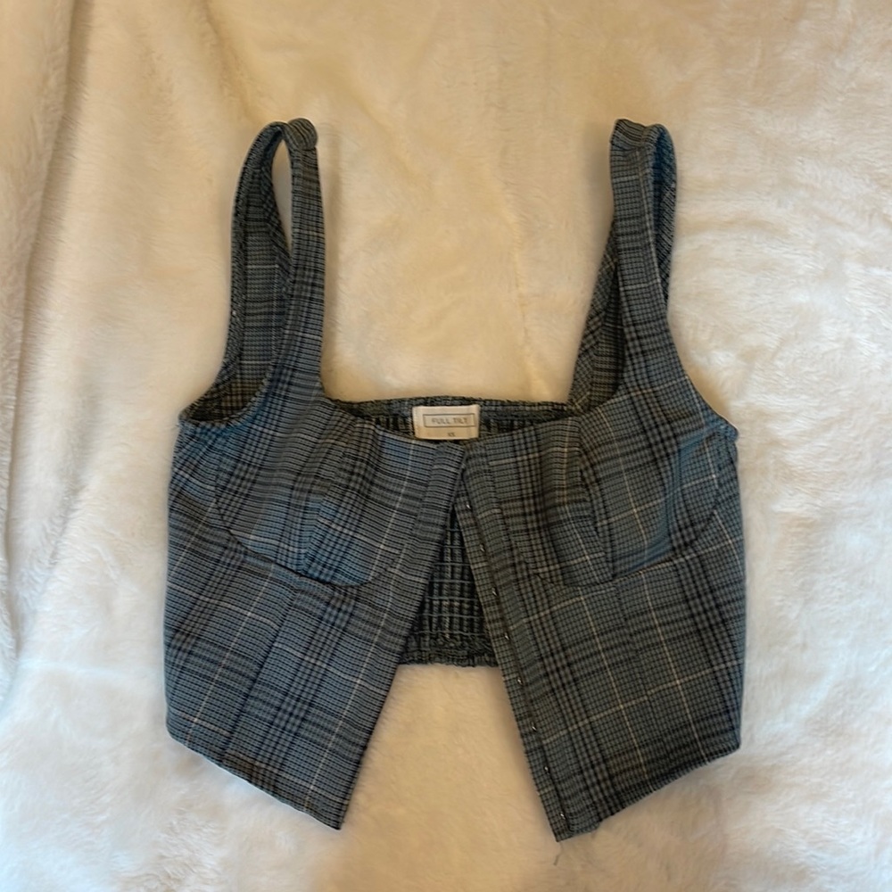Full Tilt cropped corset top, XS